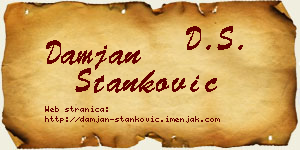 Damjan Stanković vizit kartica